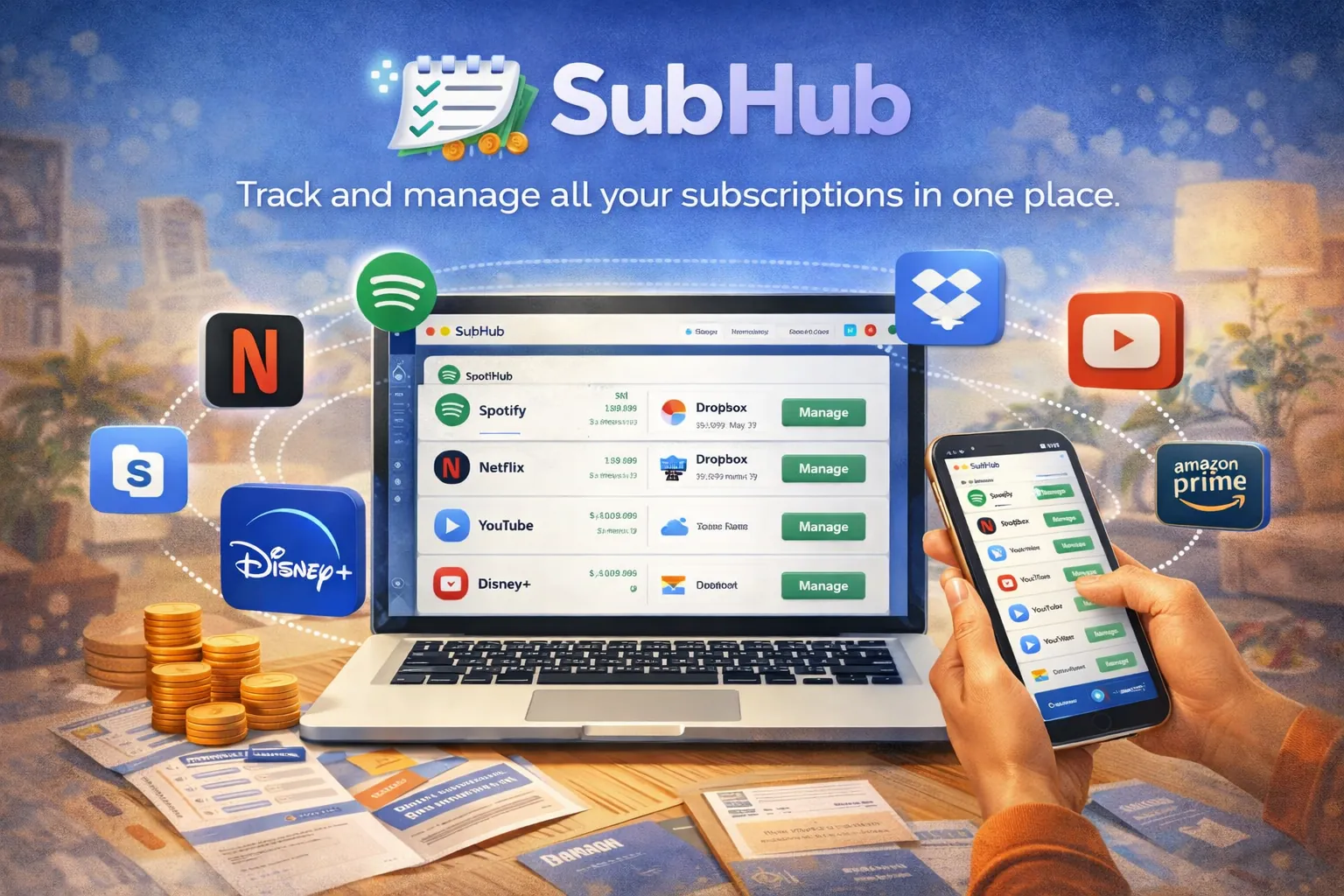 SubHub case study preview